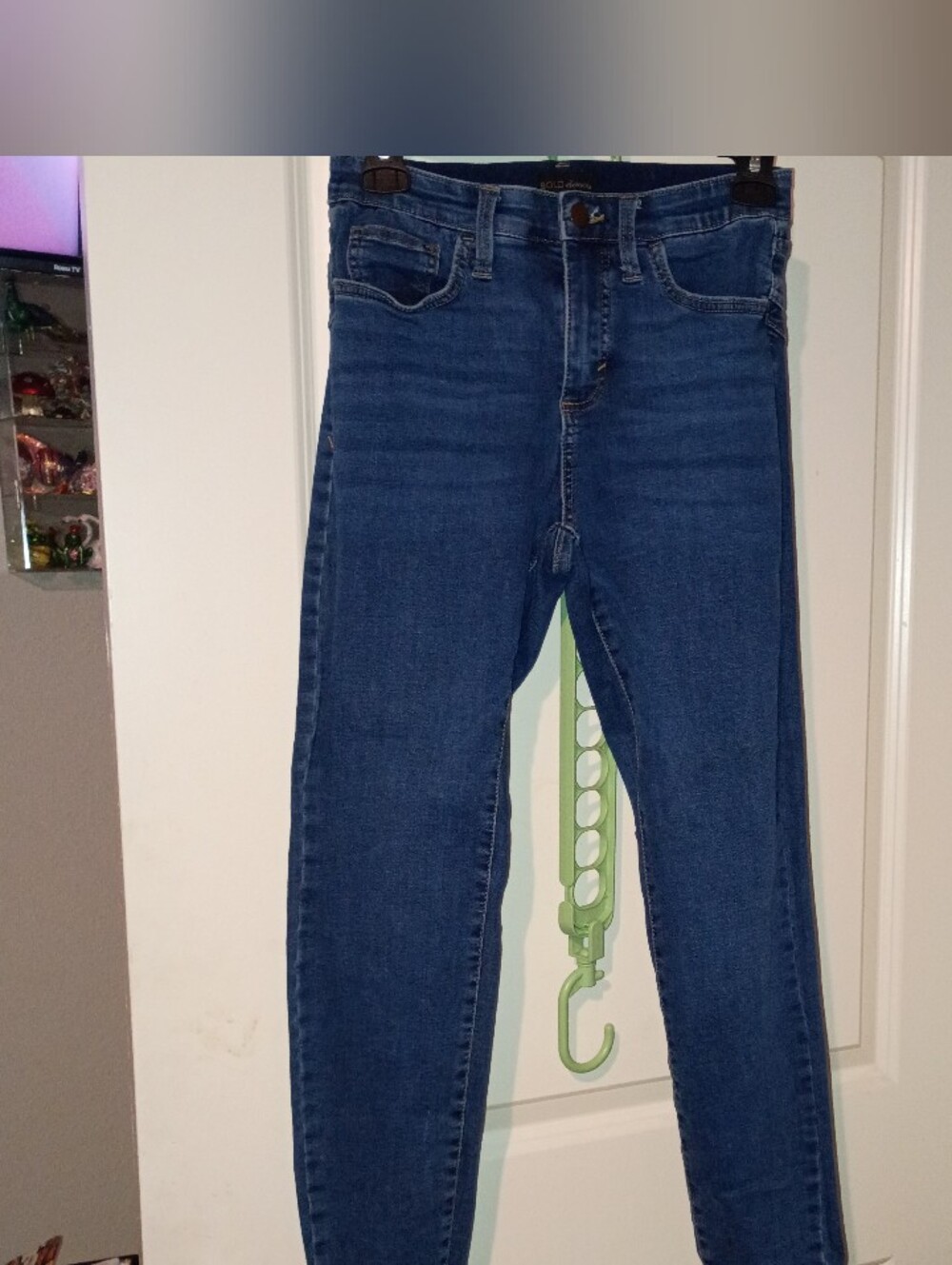 Classic High-Rise Skinny Jeans - Blue